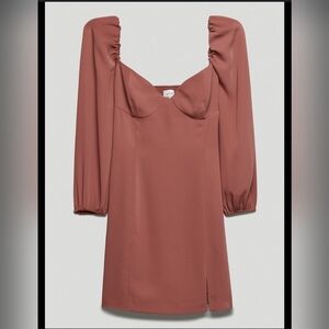 ARITZIA Wilfred Novella Dress in Ashy Rose
